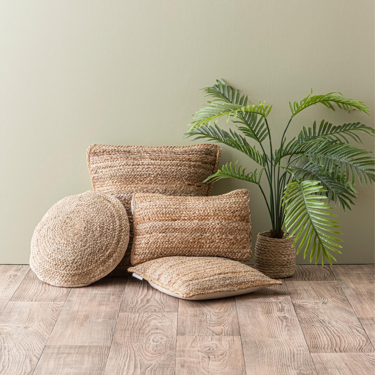 Jute Circular Cushion Natural – image 6