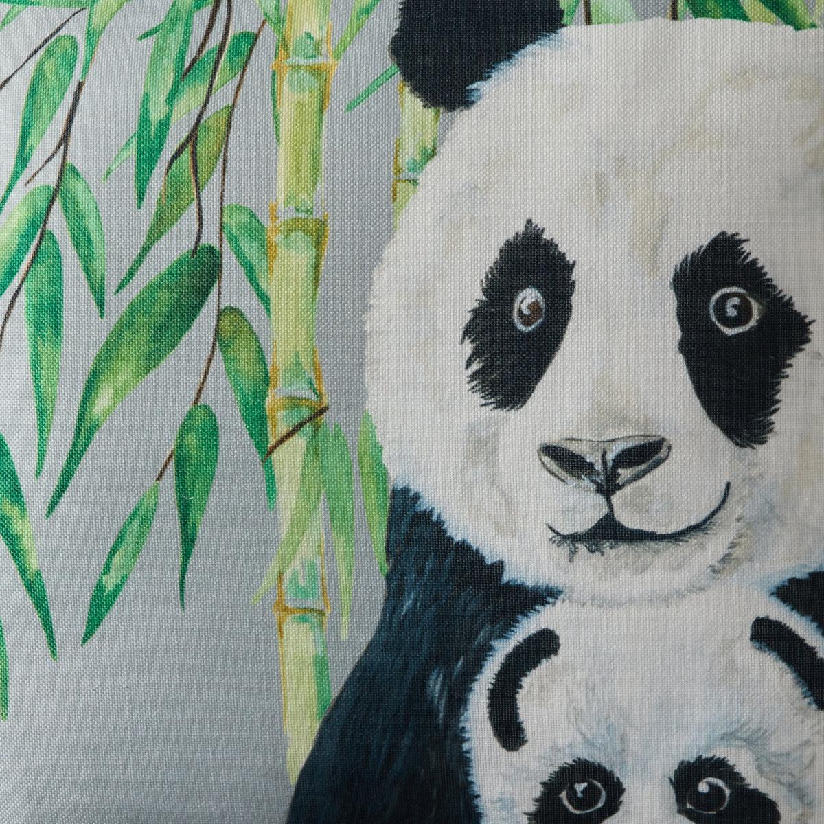 Panda Jungle Print Cushion MultiColoured – image 5