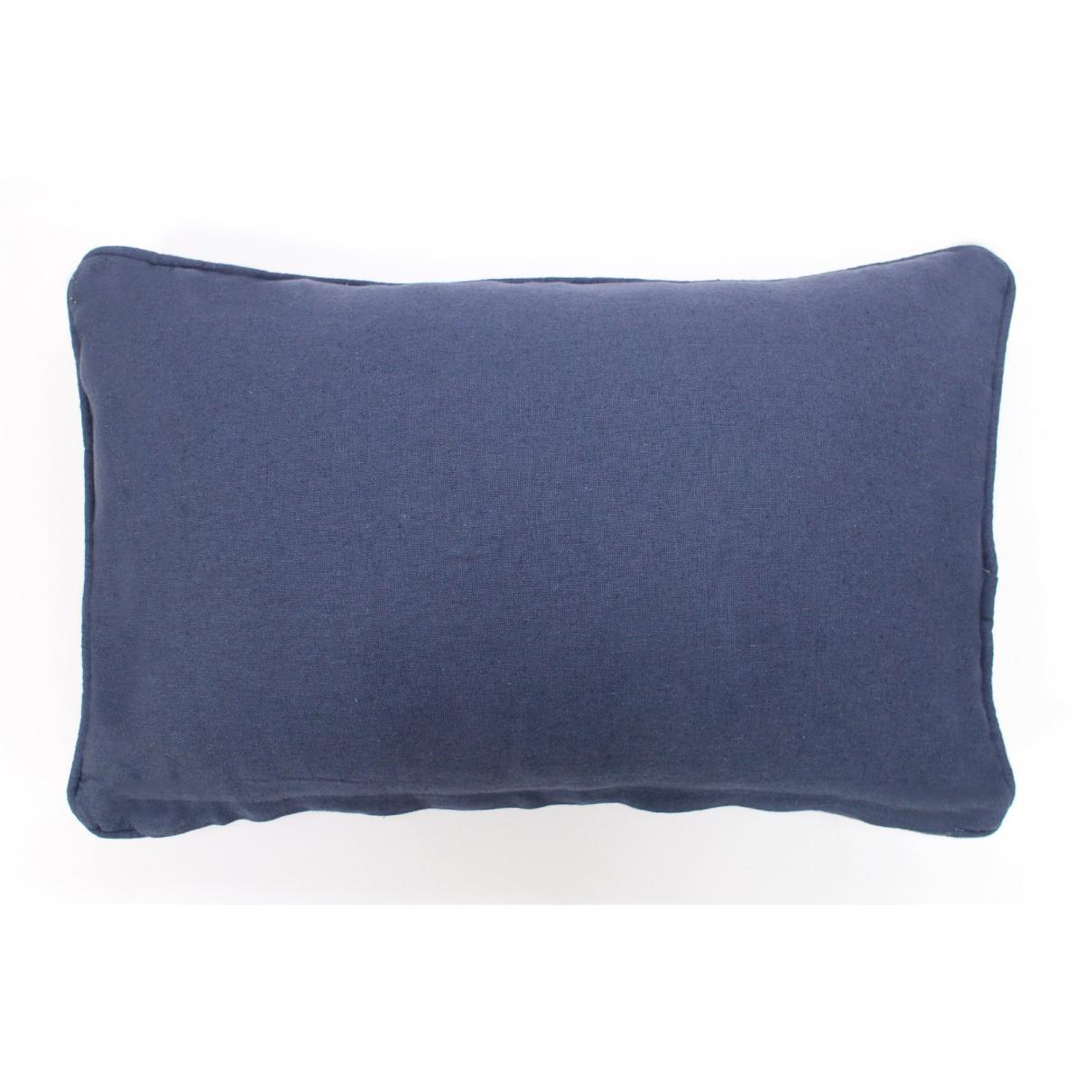 Harewood Cushion Blue, Yellow and Orange – image 4