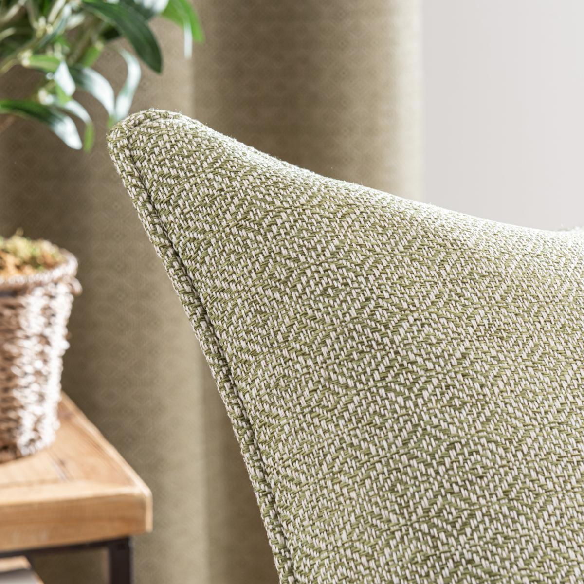 Diamond Recycled Olive Cushion Olive – image 3
