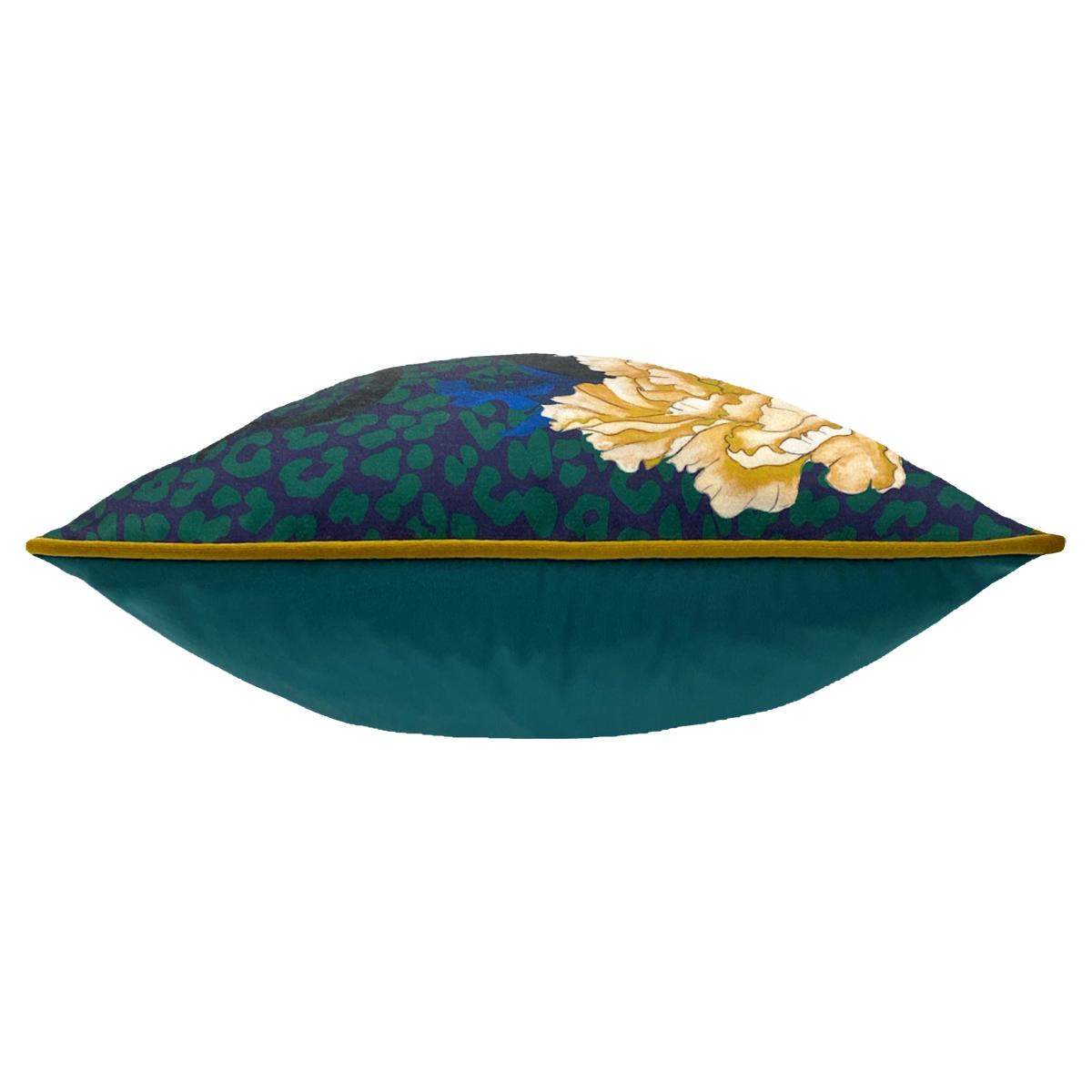 Furn. Serpentine Cushion Green/Yellow – image 3