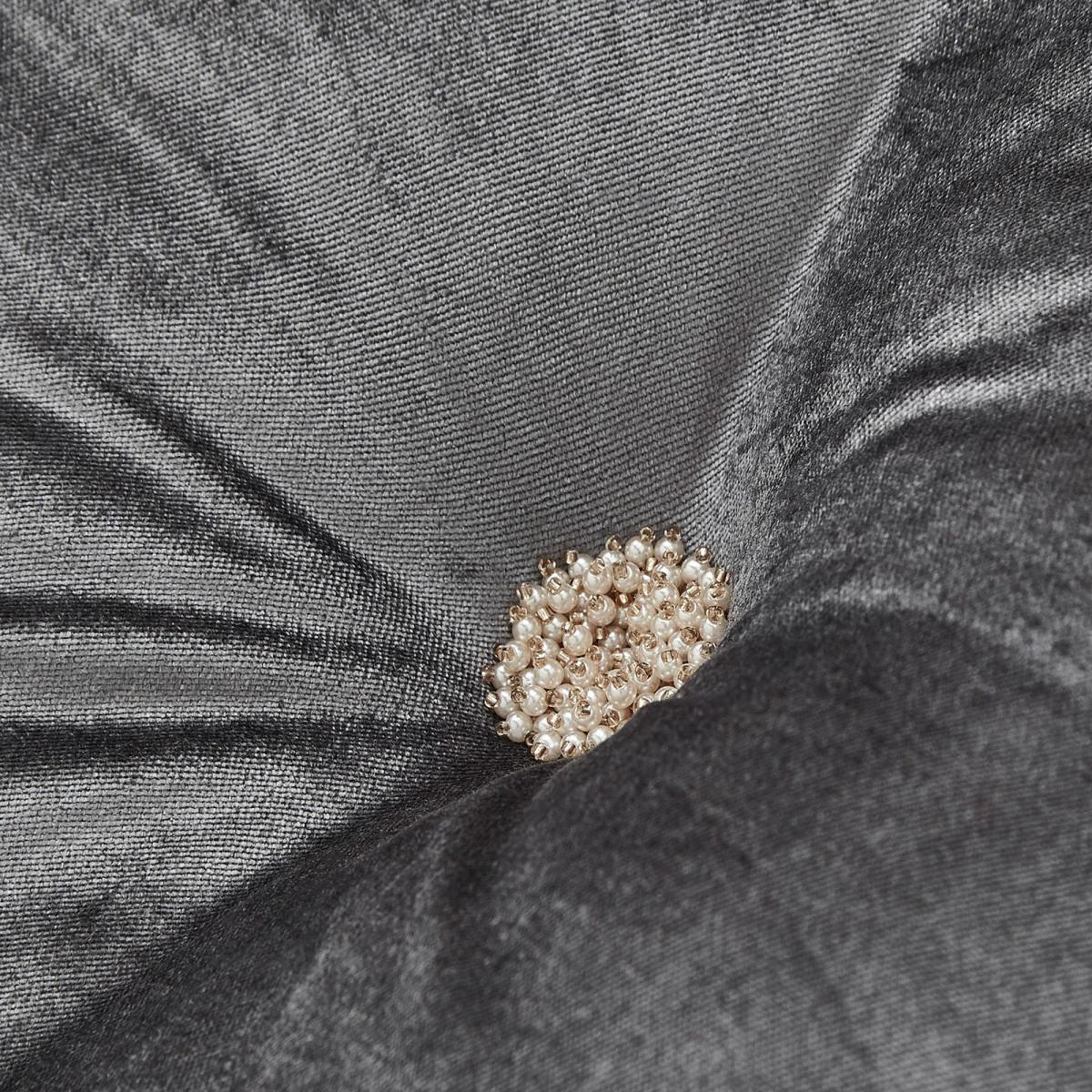 Large Geo Luxe Cushion Silver – image 2