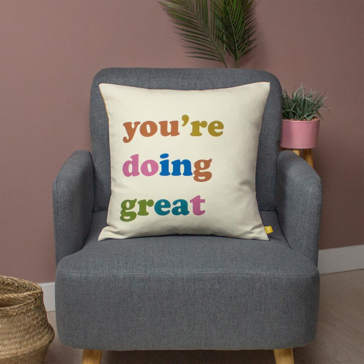 You're Doing Great Cushion MultiColoured – image 4