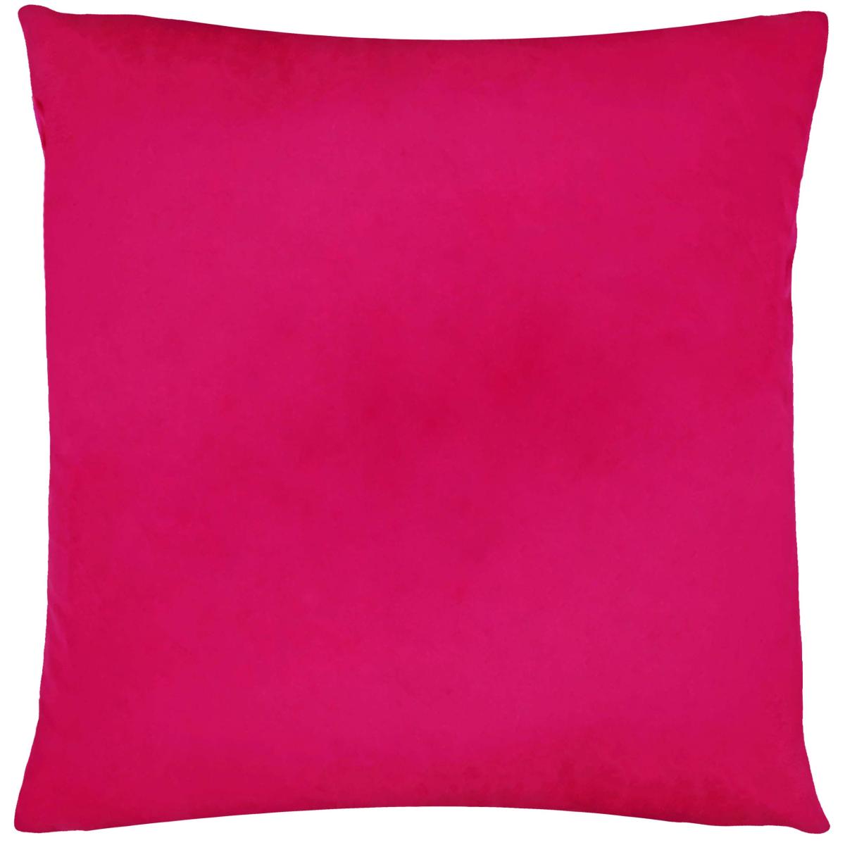 furn. Serpentine Fuschia Square Velvet Cushion Pink/Brown/Black – image 2