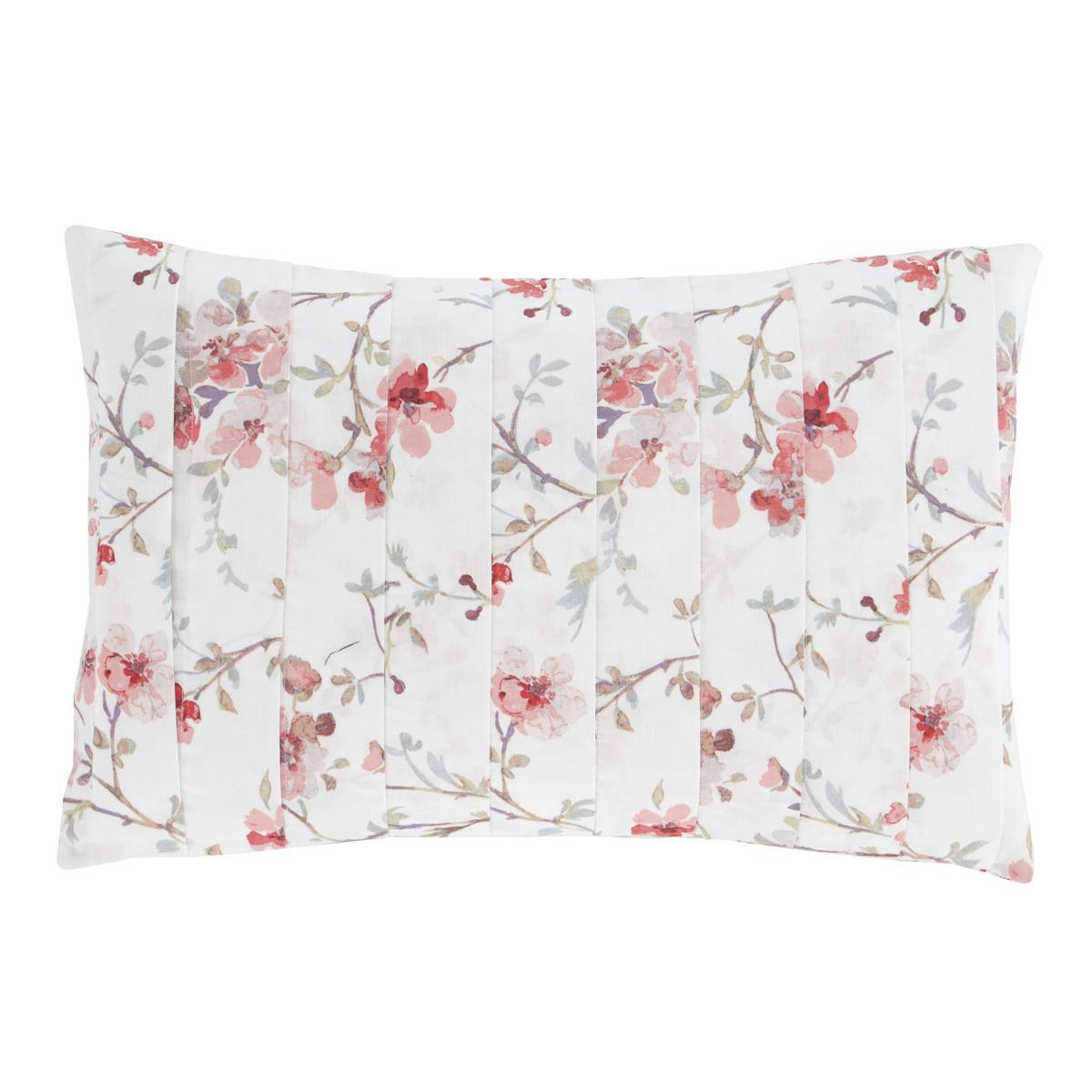Catherine Lansfield Jasmine Floral Cushion White and Pink – image 2