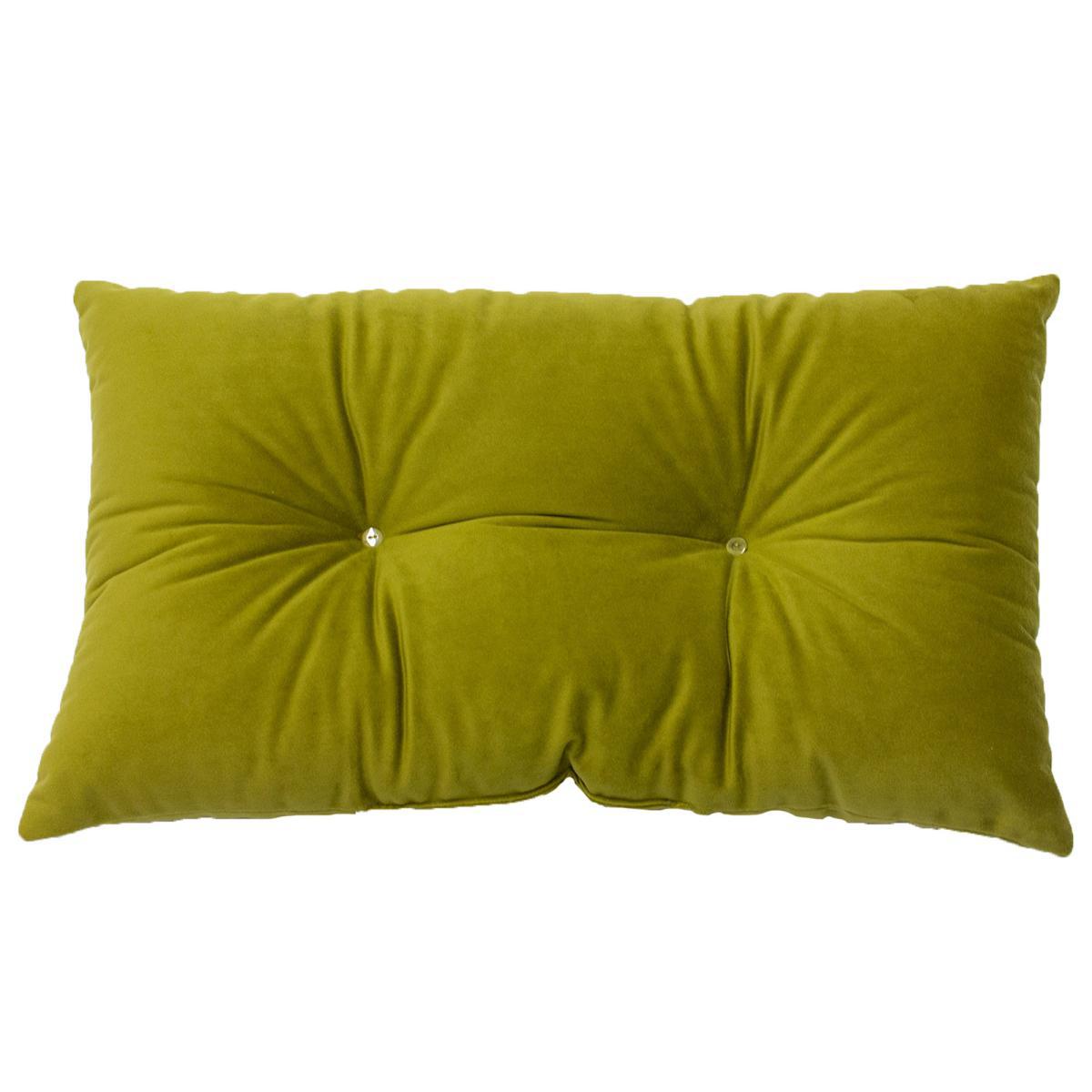 Olive Pineapple Velour Cushion Olive (Green) – image 4