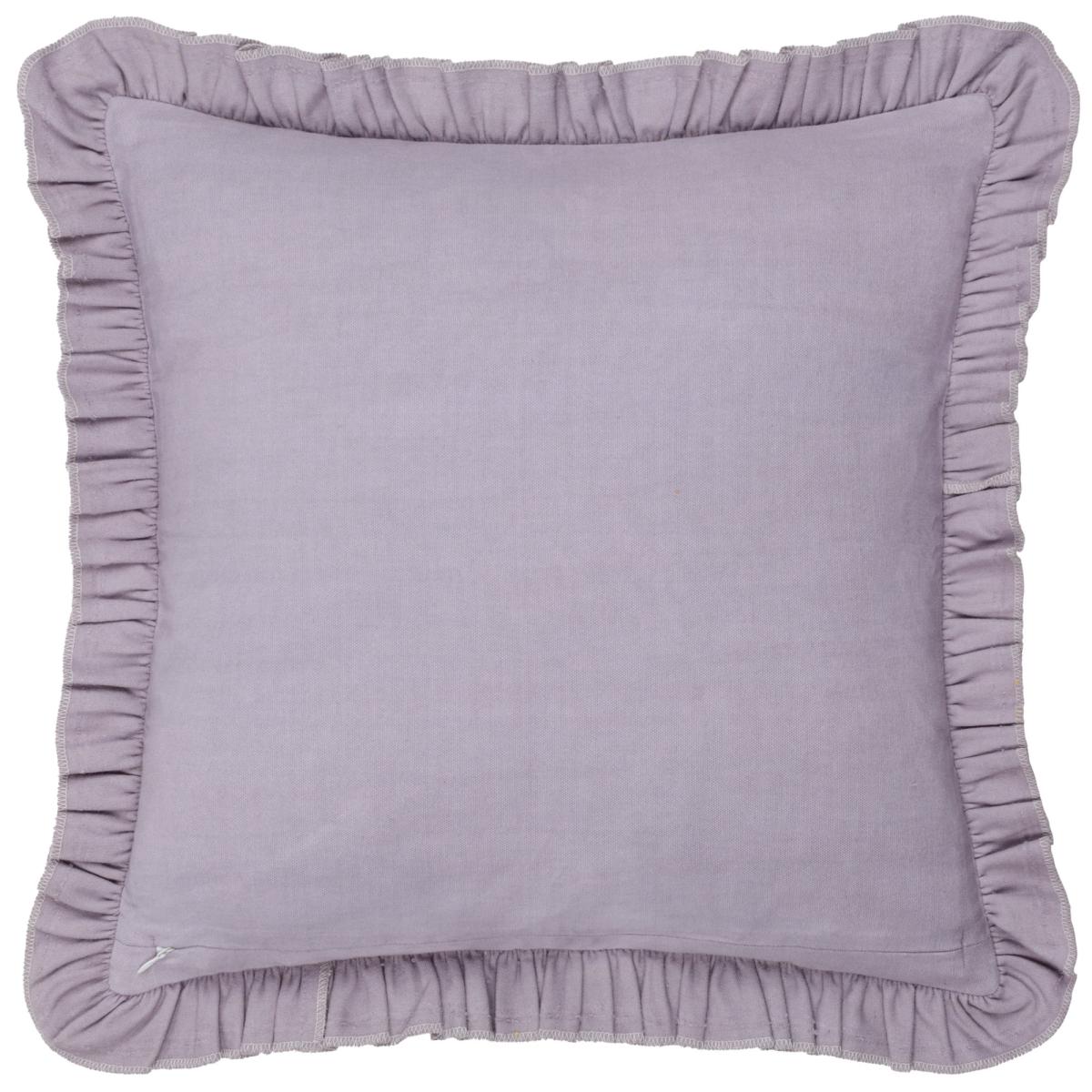 Furn. Hettie Cotton Square Cushion Lilac – image 2