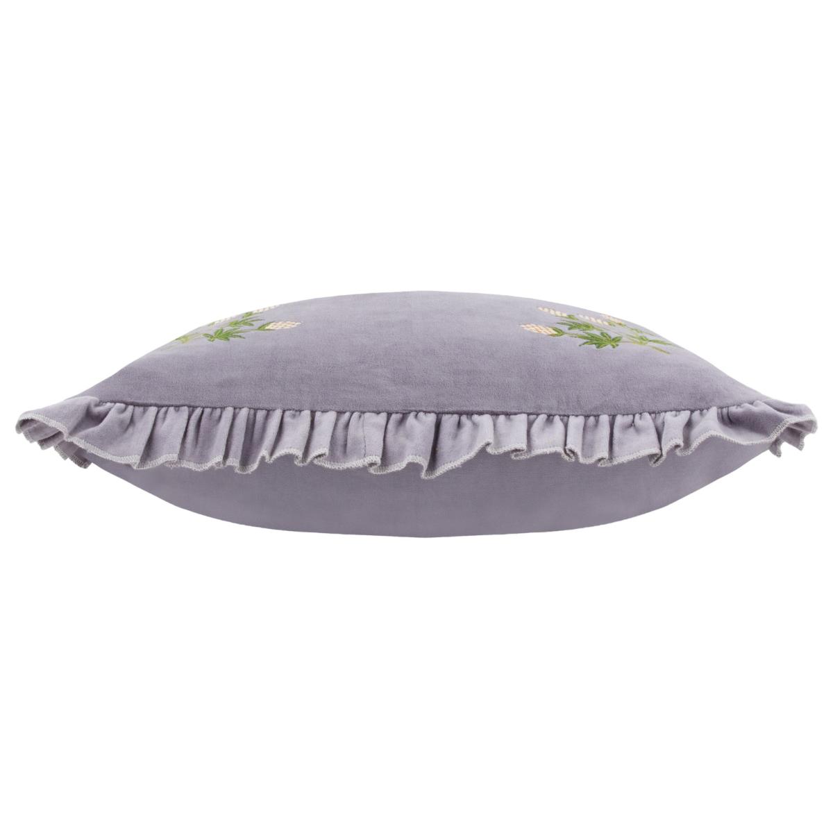 Furn. Hettie Cotton Square Cushion Lilac – image 3