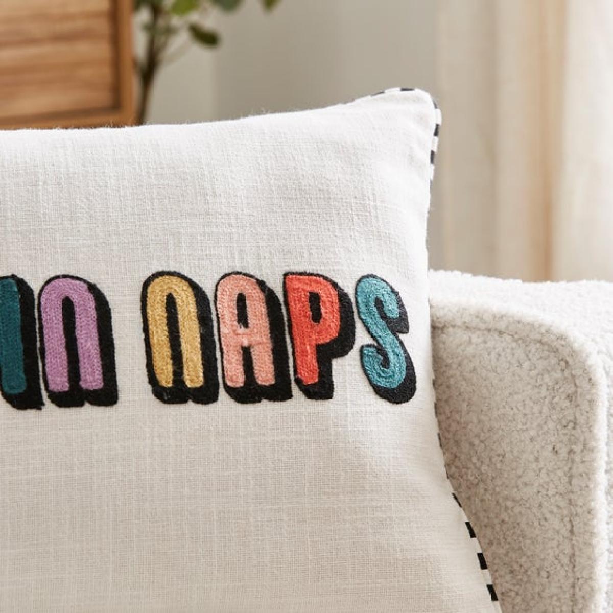 I Believe in Naps Rectangle Cushion – image 2