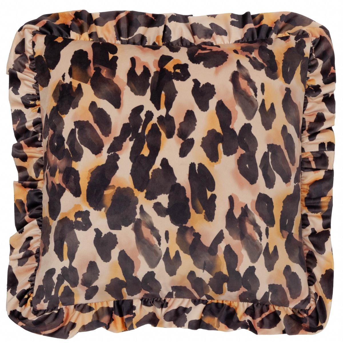 furn Leopard Ruffle Square Cushion – image 2