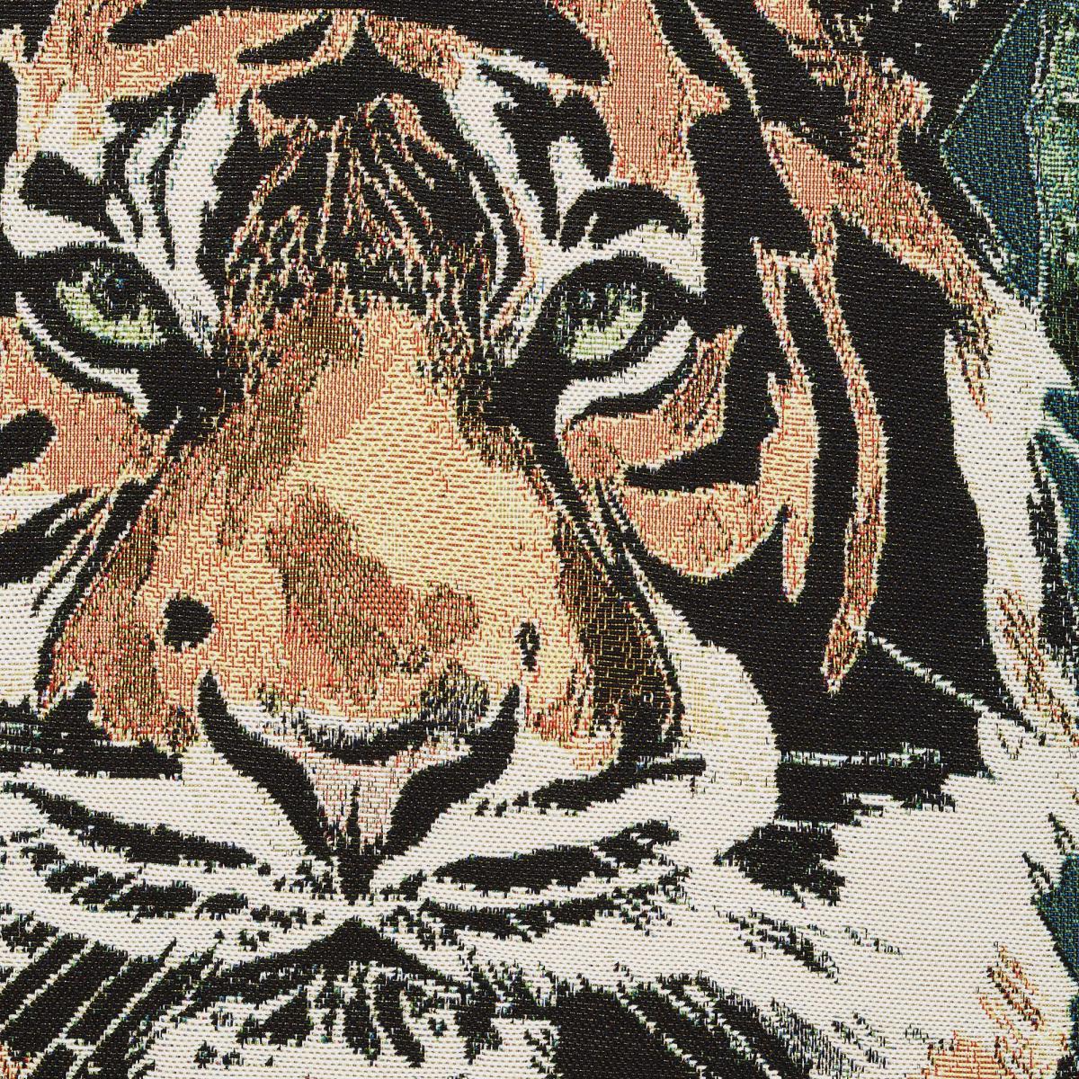 Equatorial Tiger Tapestry Cushion Multicoloured MultiColoured – image 2