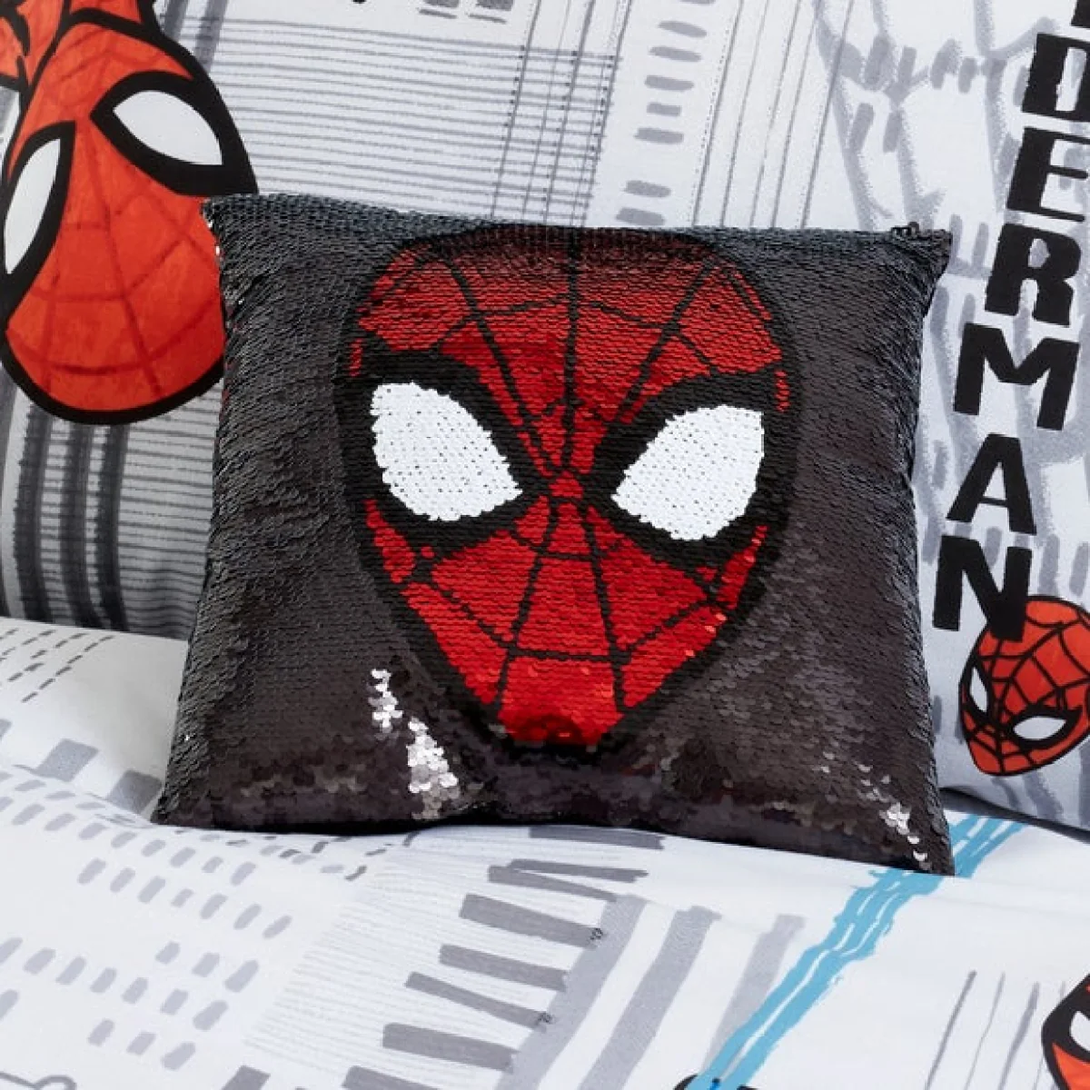 Disney Marvel Spider-Man Cushion Red, White and Black – image 1