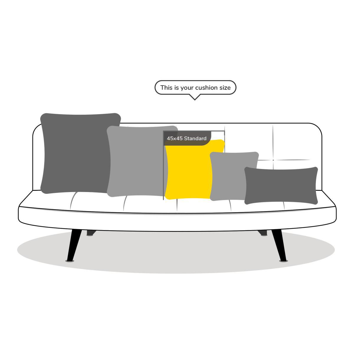 Luna Mid Grey Cushion Cover Mid Grey – image 3