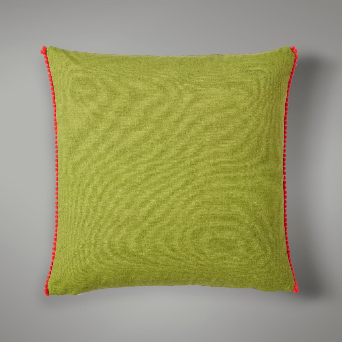 YAY Slogan Cushion Green/White – image 2