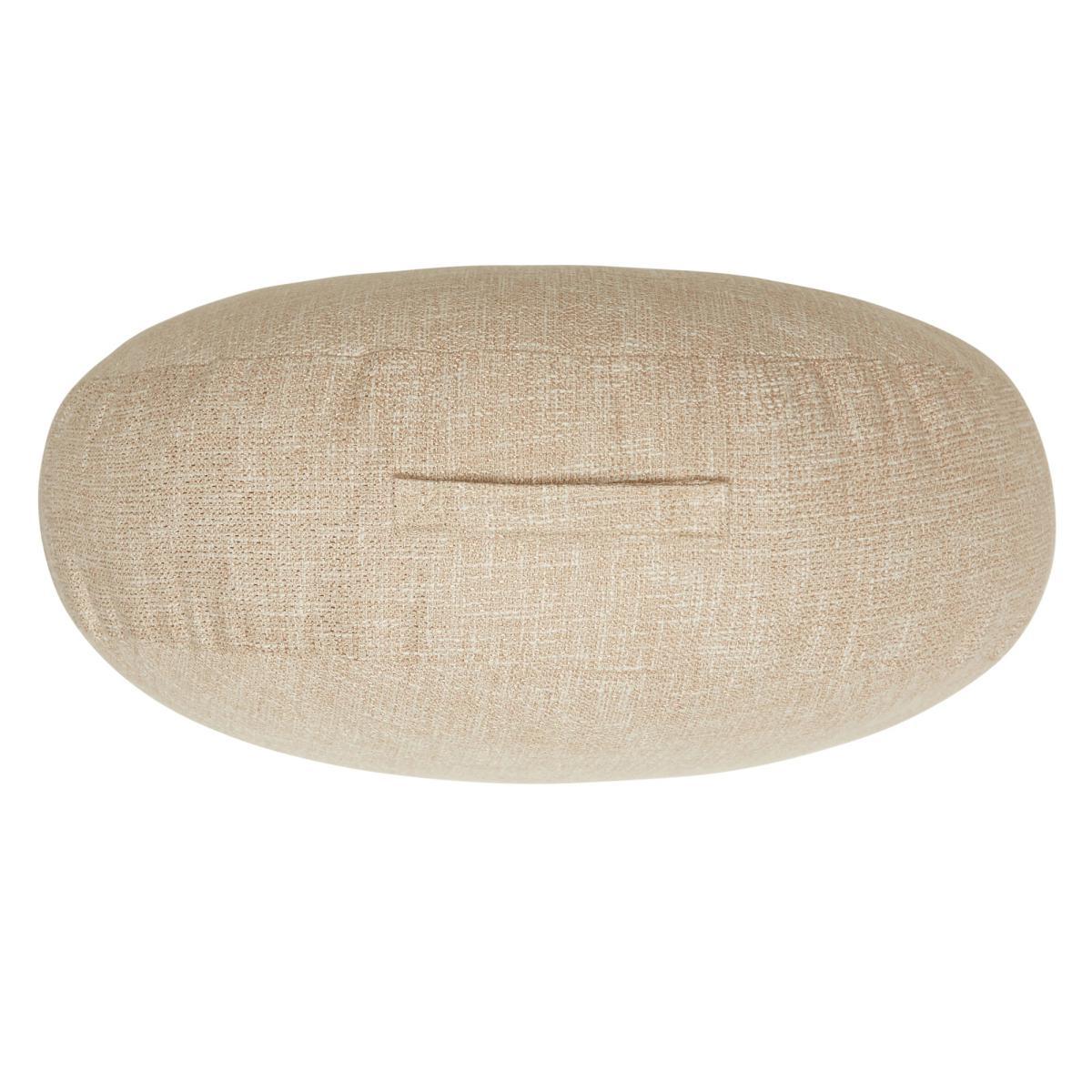 Boucle Sand Floor Cushion Yellow – image 2