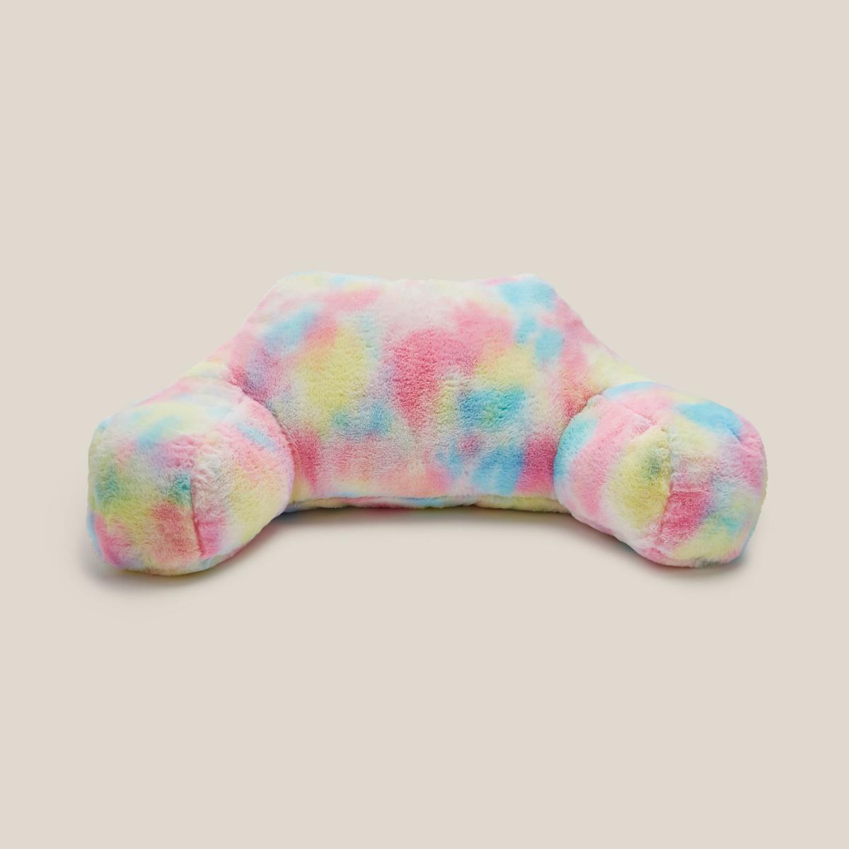 Rainbow Ombre Cuddle Cushion Pink/Blue/Yellow – image 2