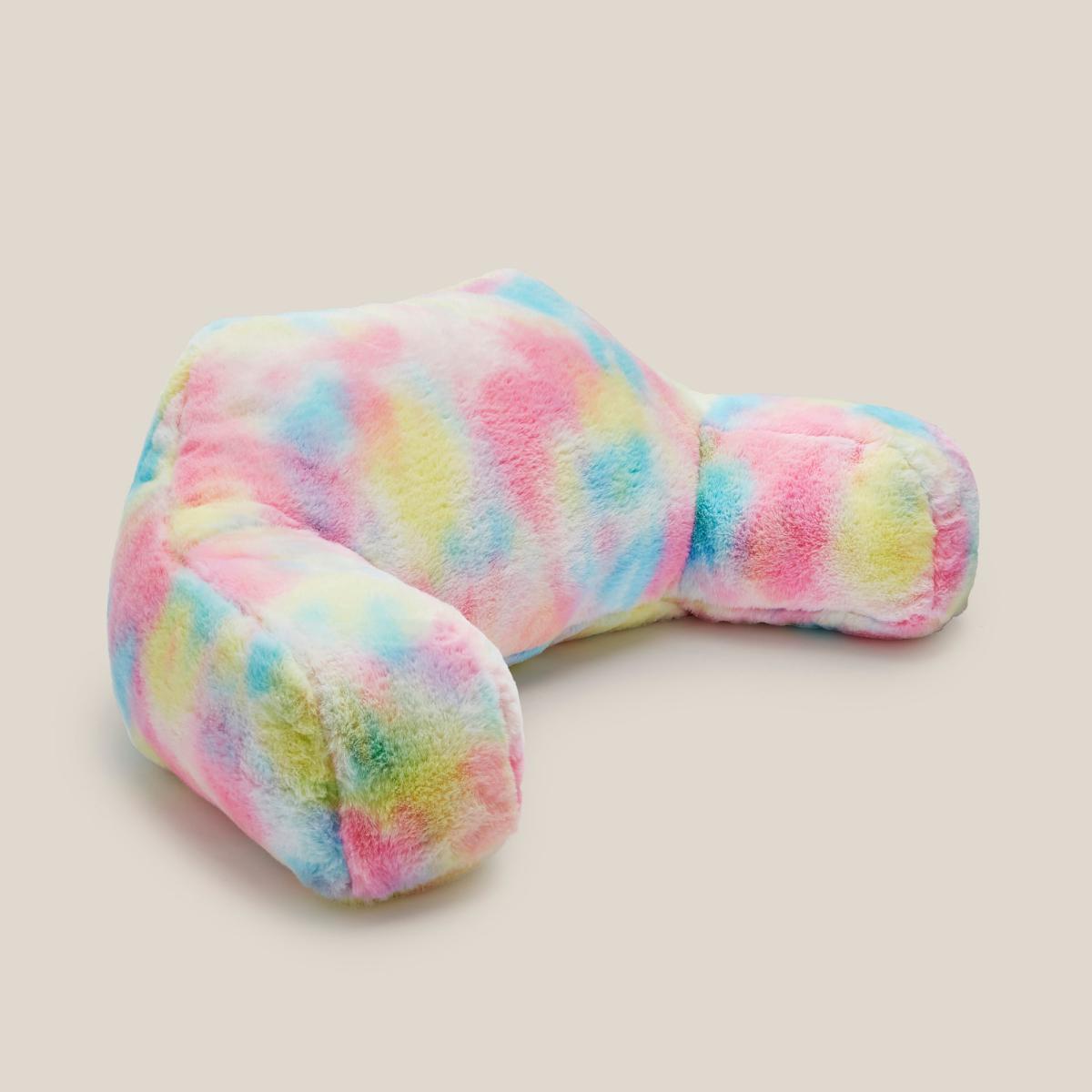 Rainbow Ombre Cuddle Cushion Pink/Blue/Yellow – image 3