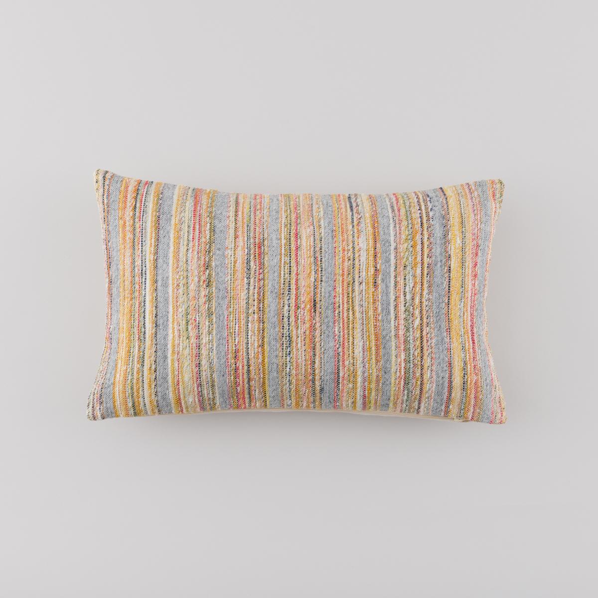 Woven Rainbow Cushion MultiColoured – image 3