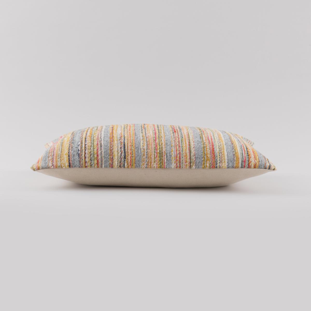 Woven Rainbow Cushion MultiColoured – image 4
