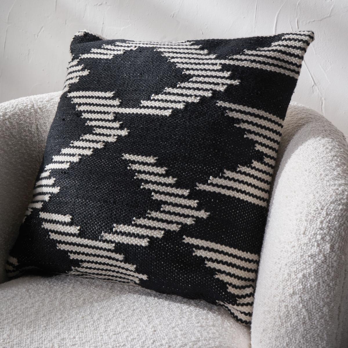 Set of 3 Chevron Square Scatter Cushions Sage – image 2