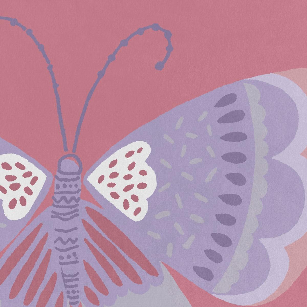 Butterfly Square Cushion Pink – image 4