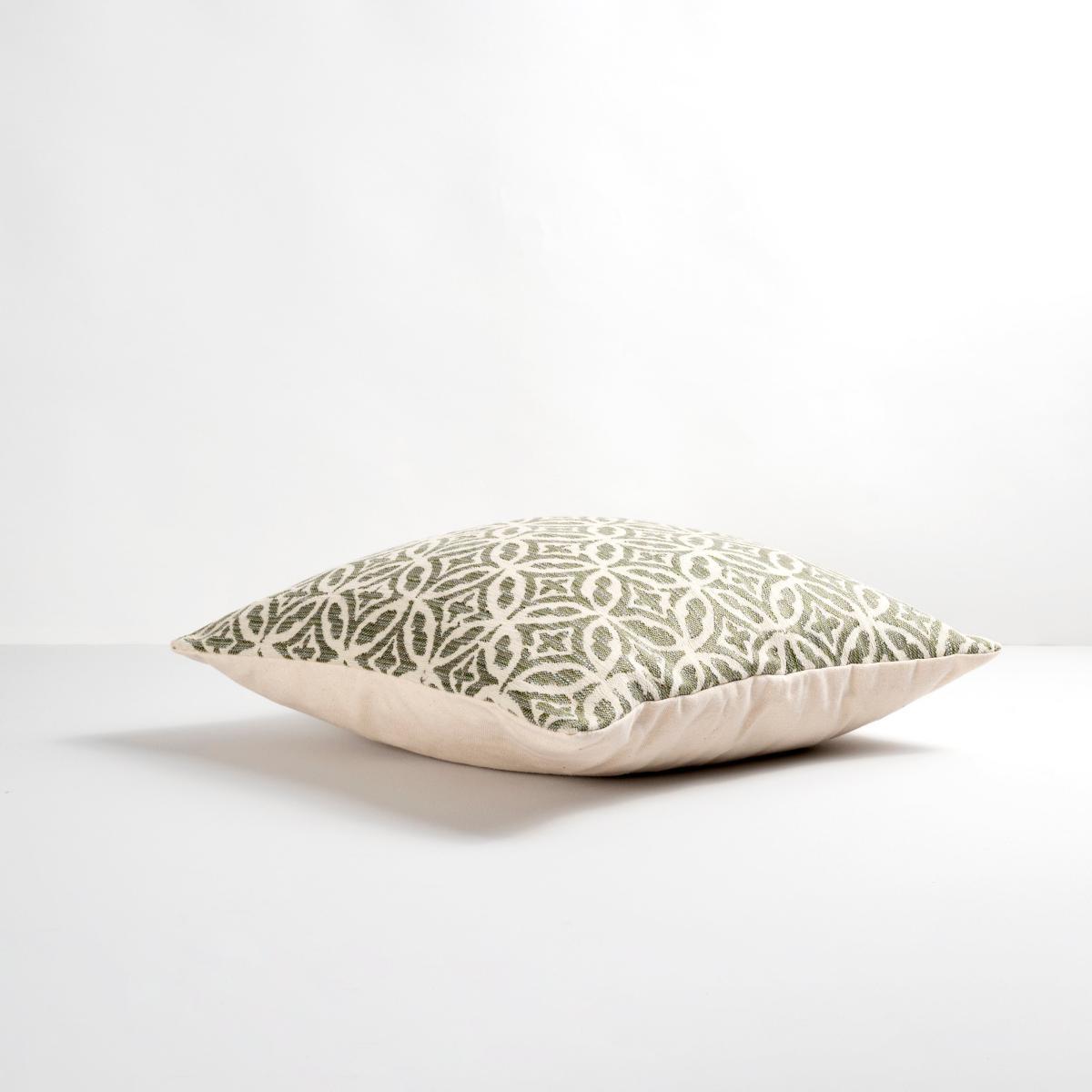Textured Geometric Sage Cushion Sage – image 3