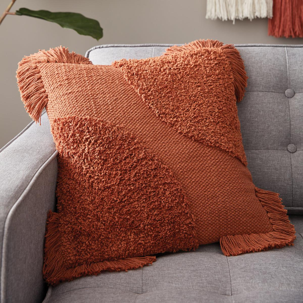 Retreat Tufted Semi Circle Butterscotch Cushion Brown – image 1