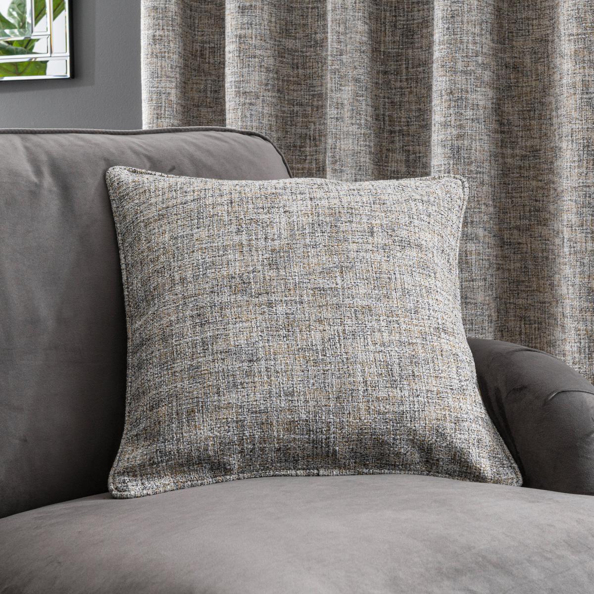 Harlow Natural Cushion Black, Yellow and White – image 3