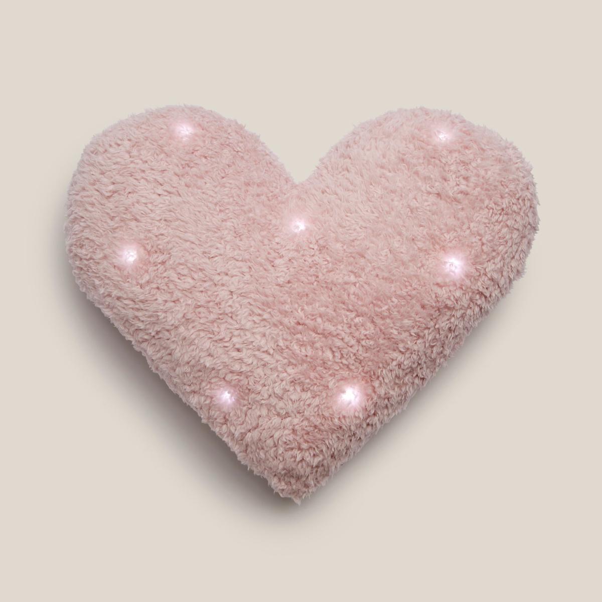 Pink Light Up Heart Cushion Pink – image 2