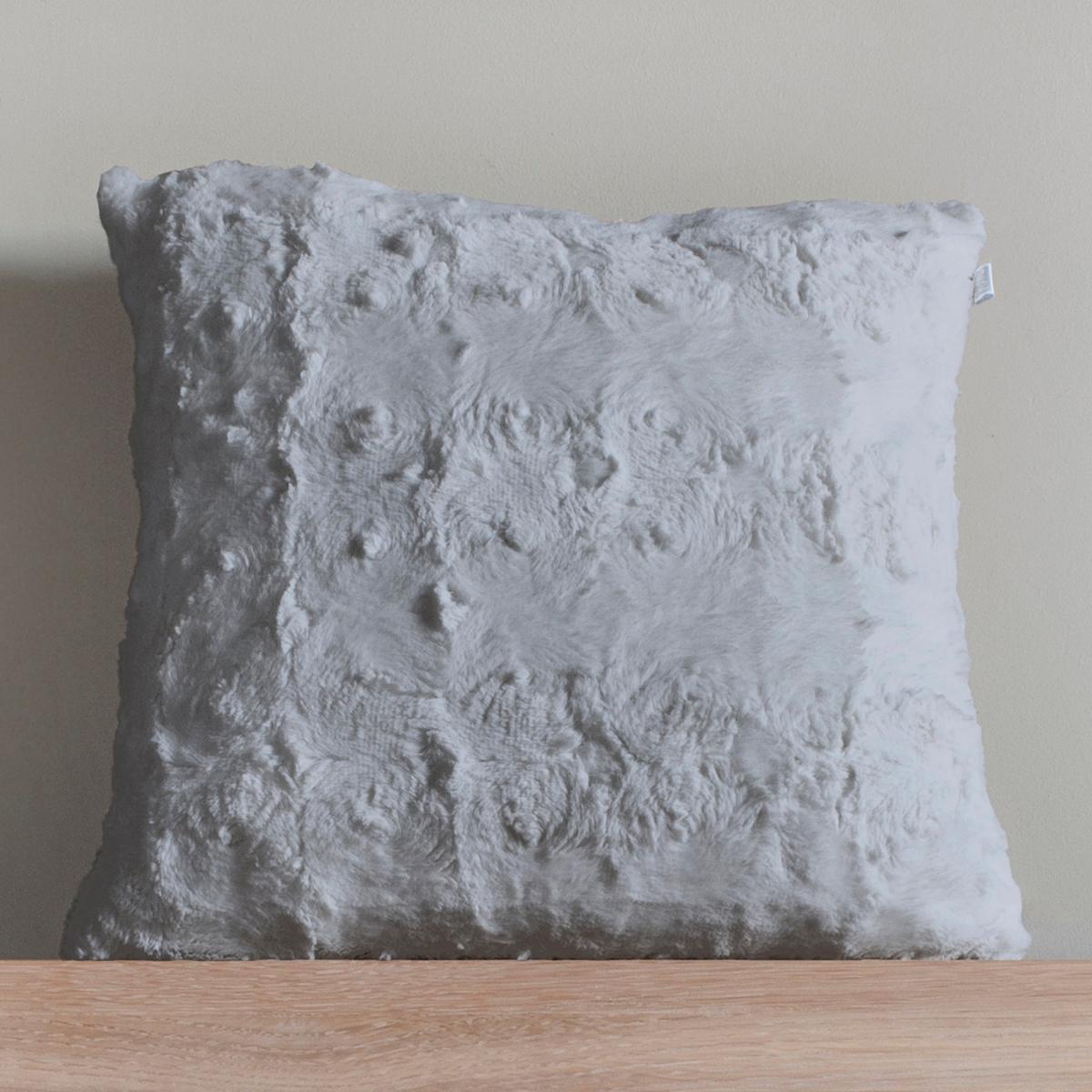 Stamford Faux Fur Cushion Grey – image 2