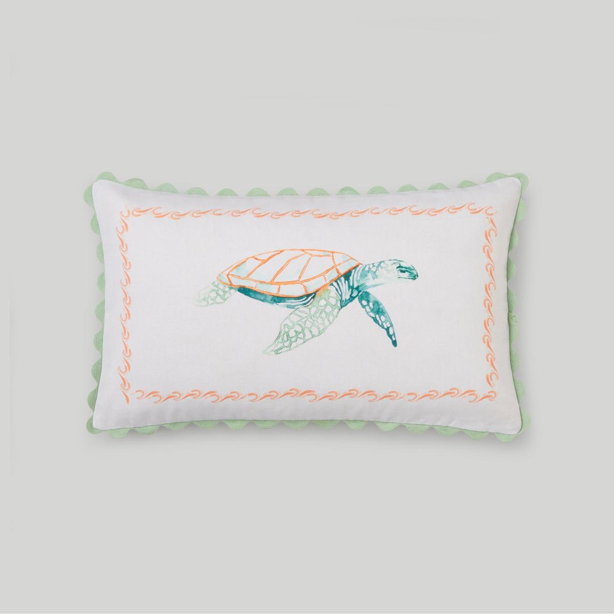 Turtle Scalloped Outdoor Rectangle Cushion – image 2