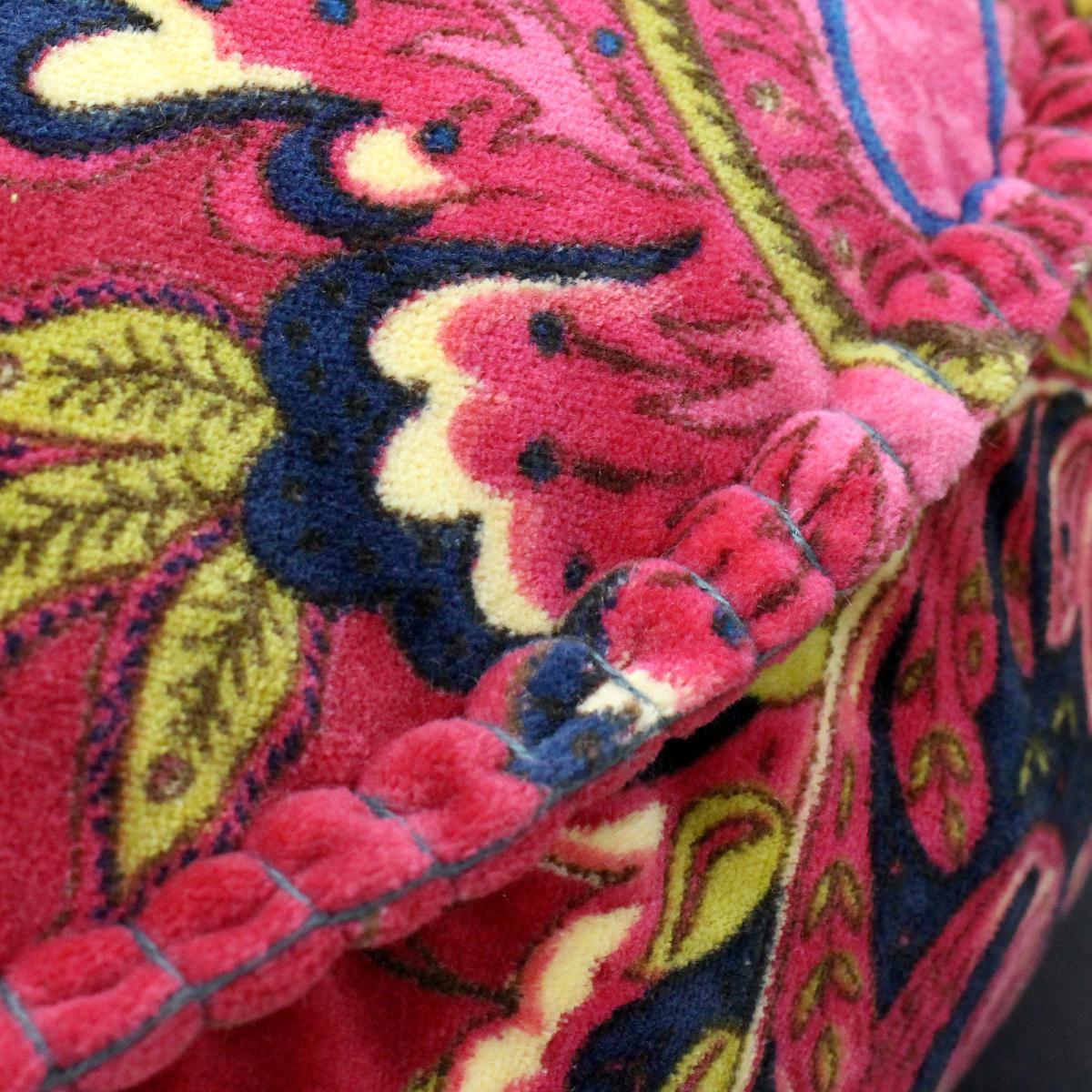 Paoletti Malisa Pomegranate Floral Velvet Cushion Pomegranate (Pink) – image 2