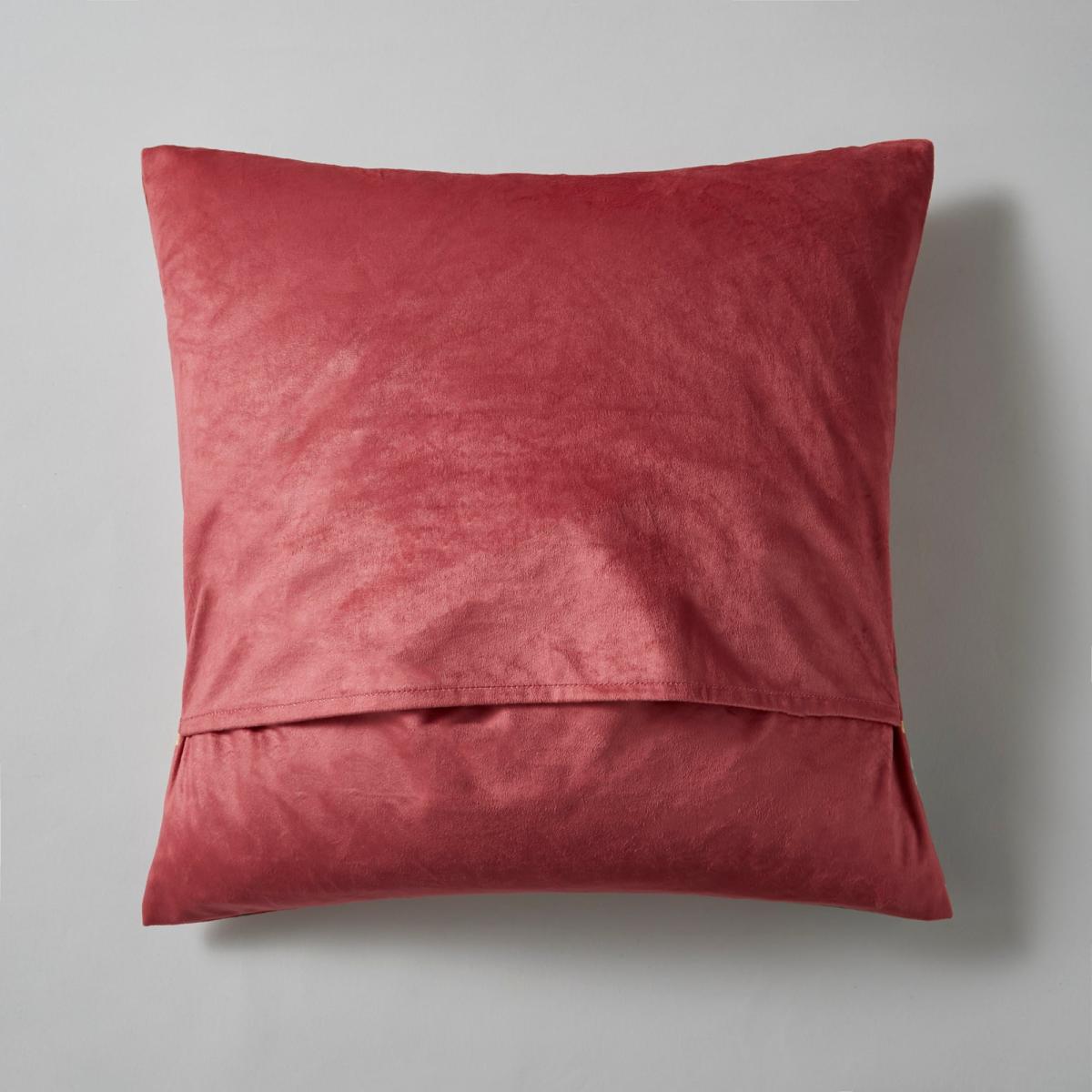 Tropical Velour Cushion Rhubarb Fuschia with Grape (Pink) – image 5