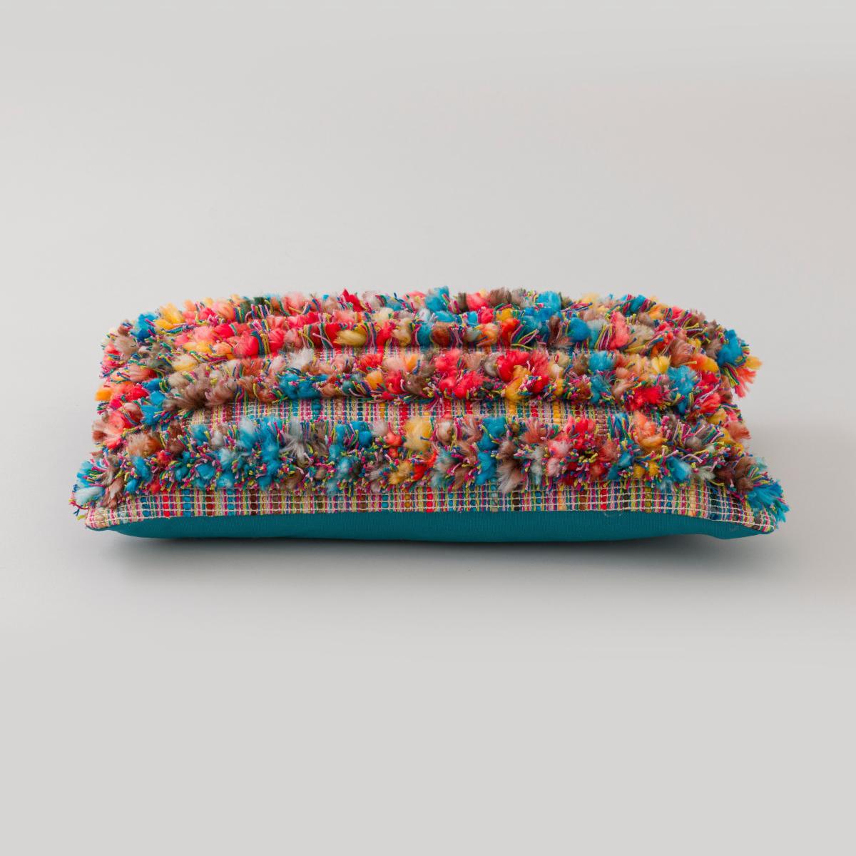 Ava Tufted Stripe Cushion MultiColoured – image 4