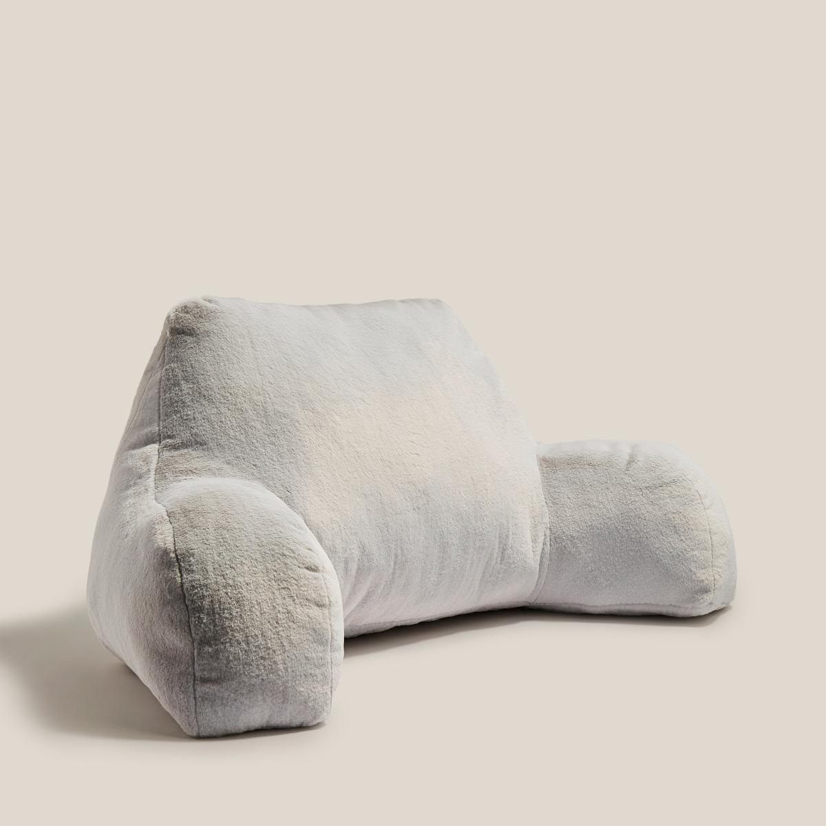 Lenon Faux Fur Cuddle Cushion Grey – image 2