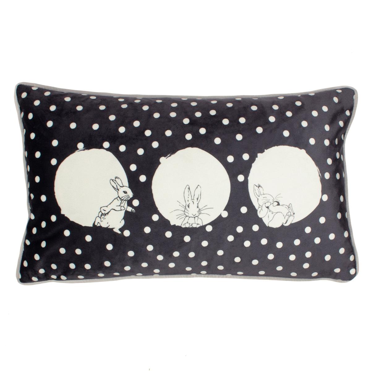 Peter Rabbit™ Spot Me Grey Cushion Grey/White – image 2