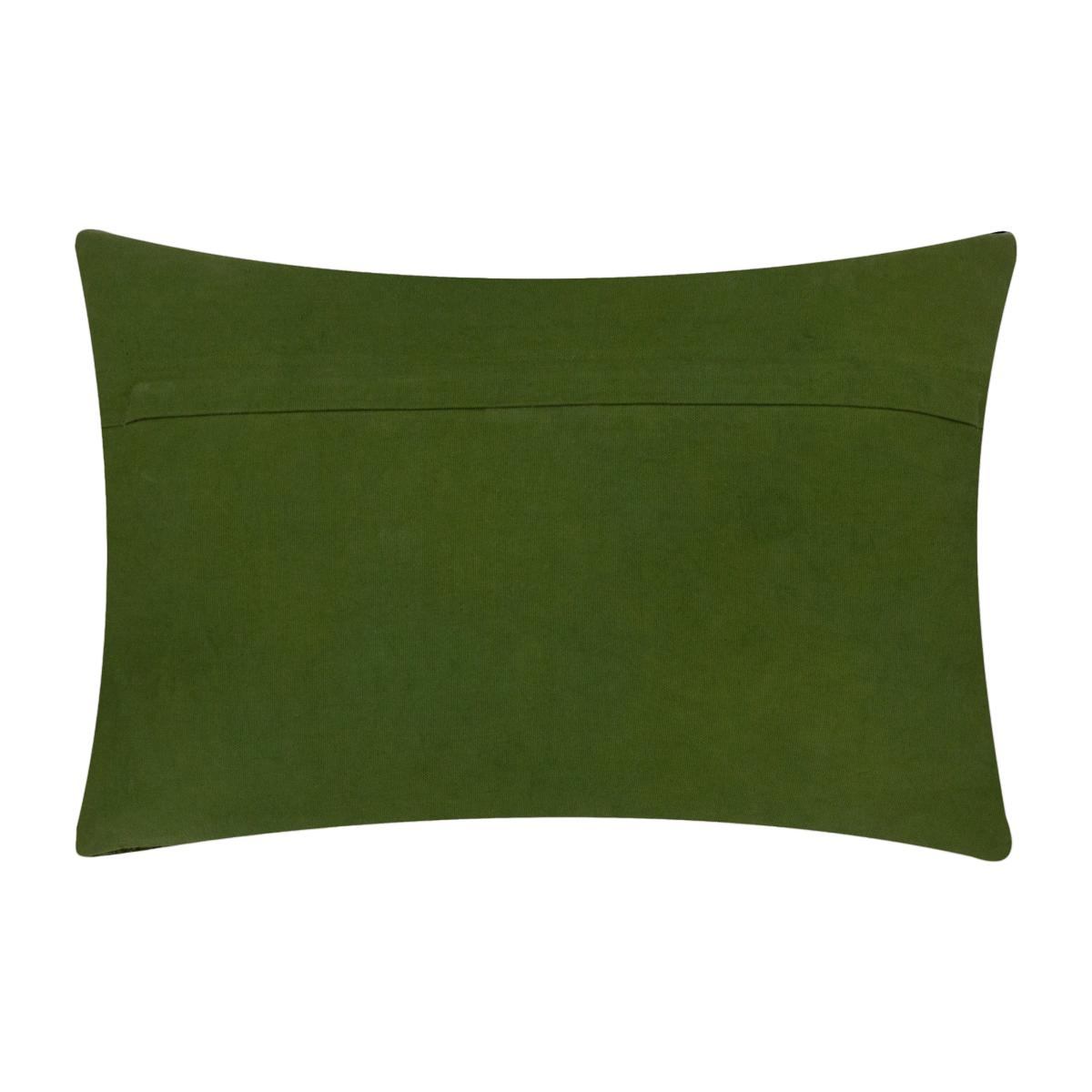 Dynasty Dragon Rectangular Cushion Green – image 1