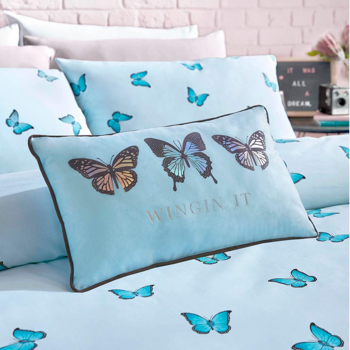 Skinny Dip Wingin It Boudoir Cushion Blue – image 2
