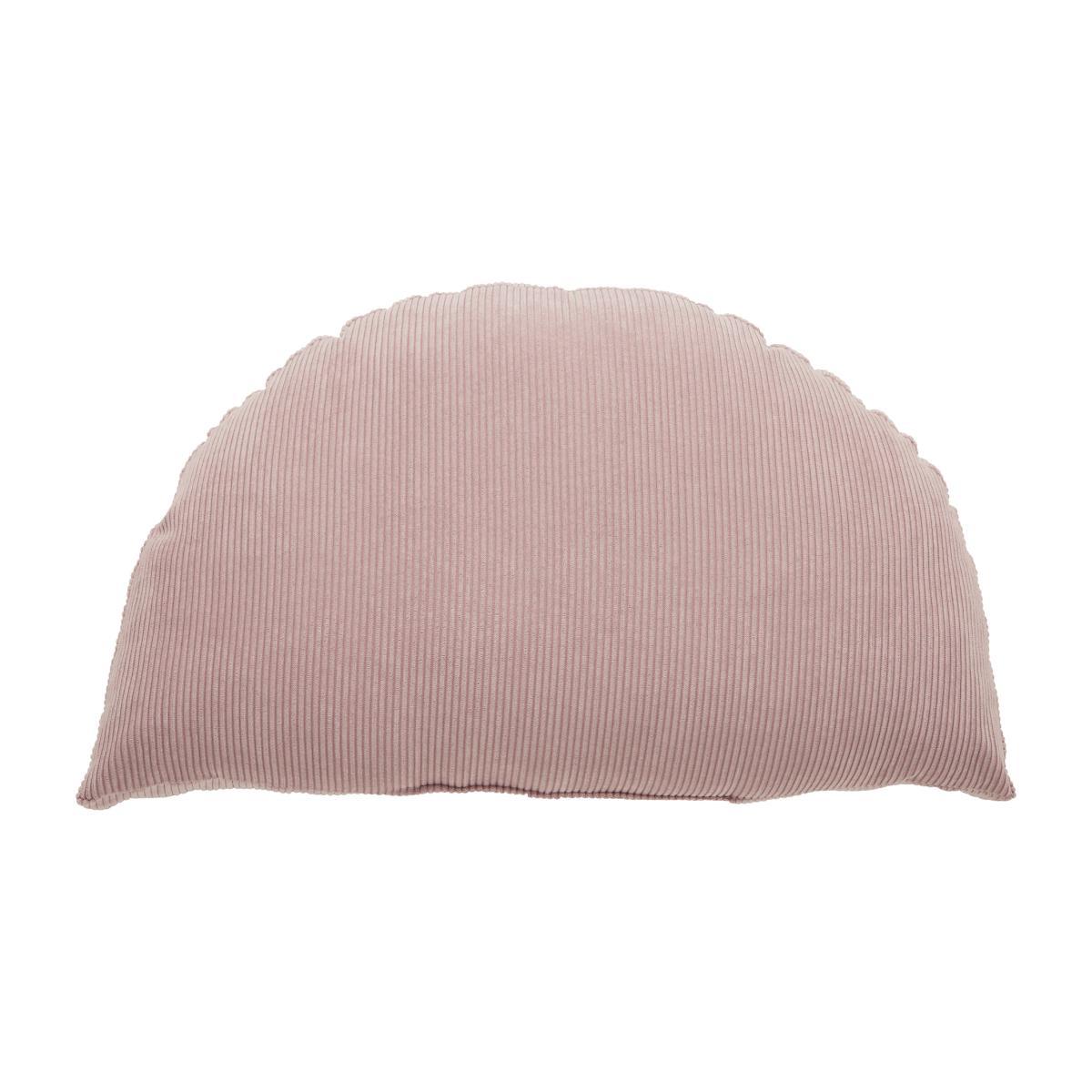 Half Moon Corduroy Cushion Purple – image 1