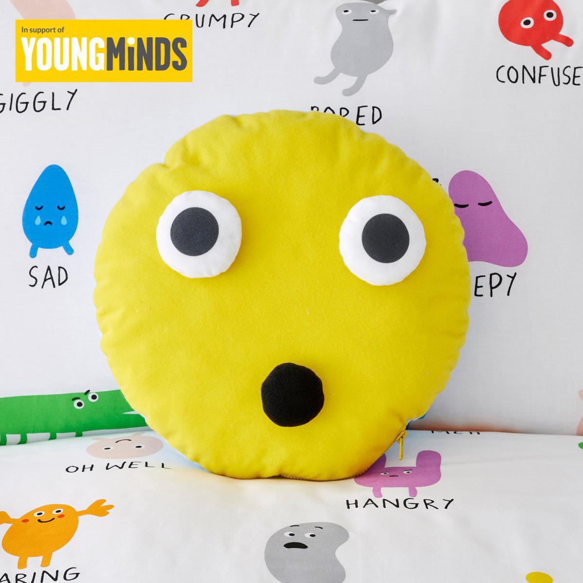 Choose Your Happy Cushion Yellow/Black/White – image 2