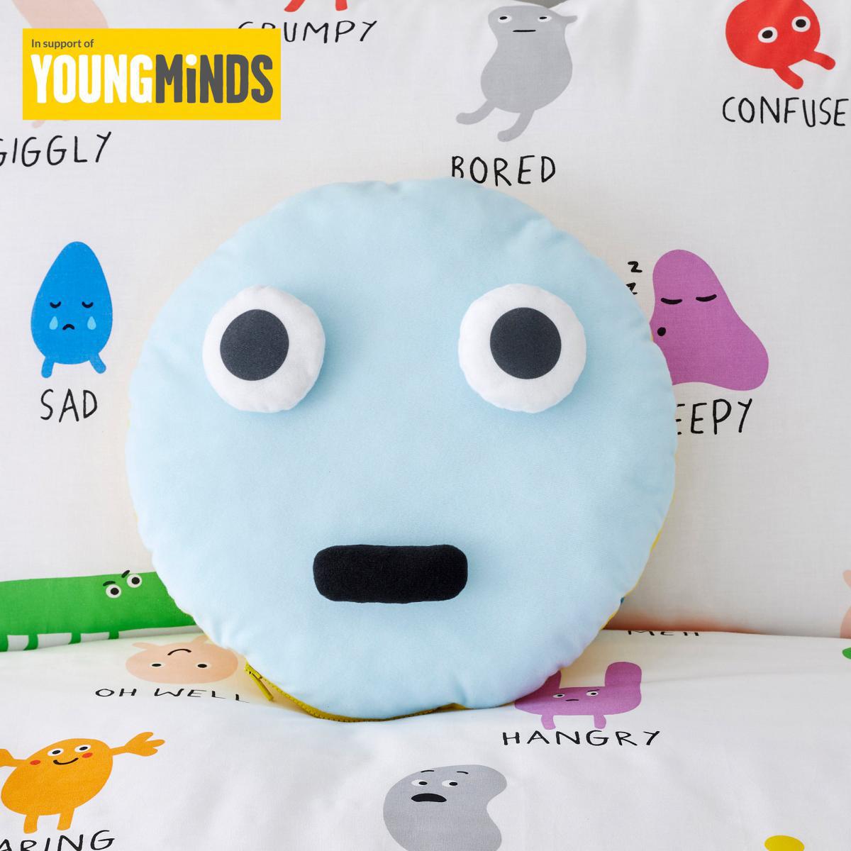 Choose Your Happy Cushion Yellow/Black/White – image 3