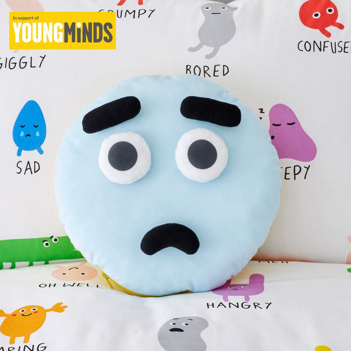 Choose Your Happy Cushion Yellow/Black/White – image 4