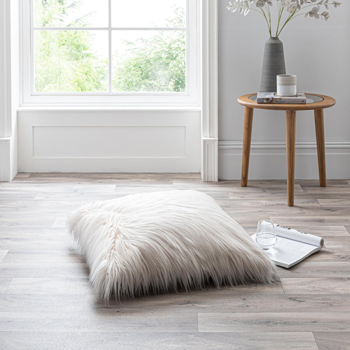 Skylar Floor Cushion Ivory – image 1