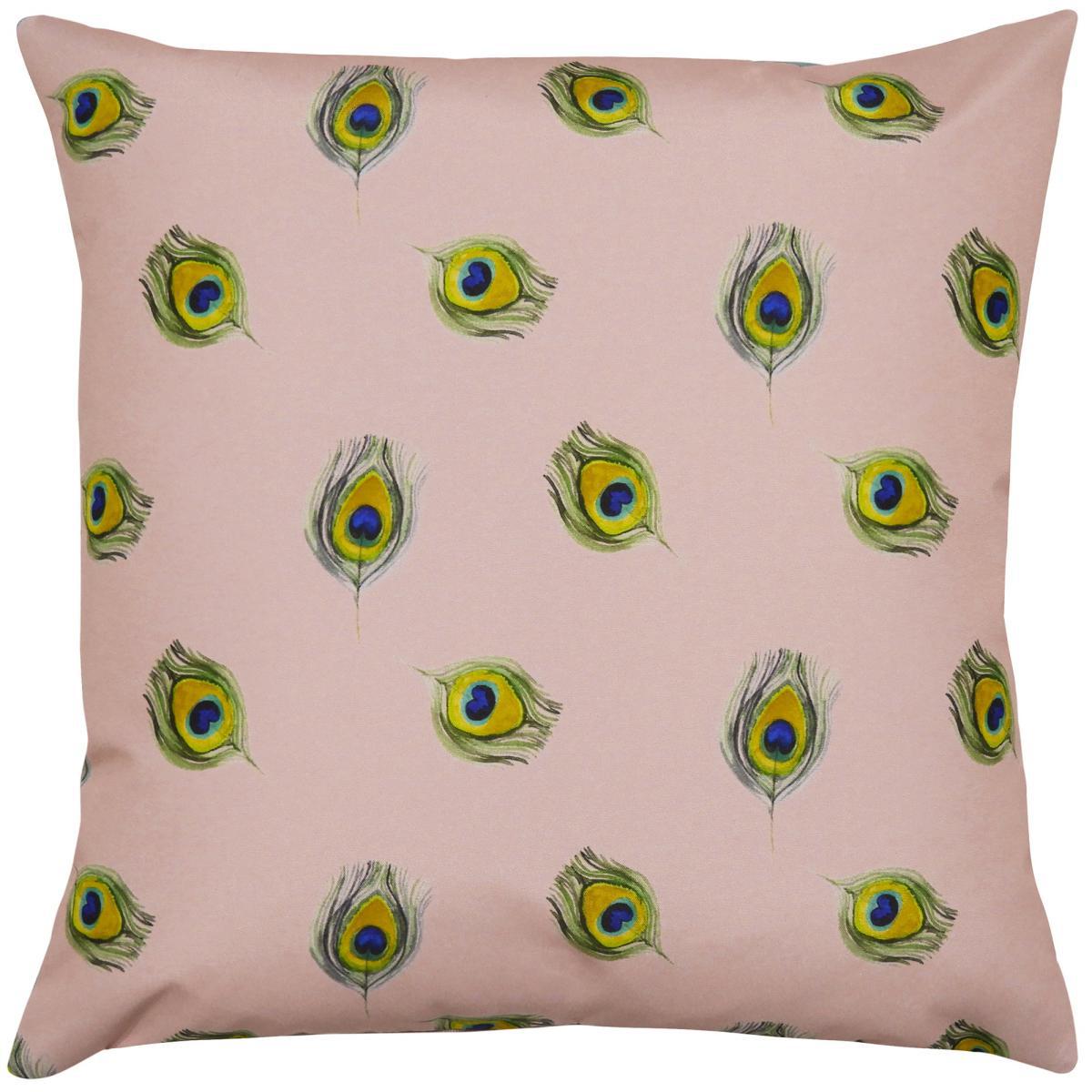 Peacock Multicoloured Outdoor Cushion MultiColoured – image 3