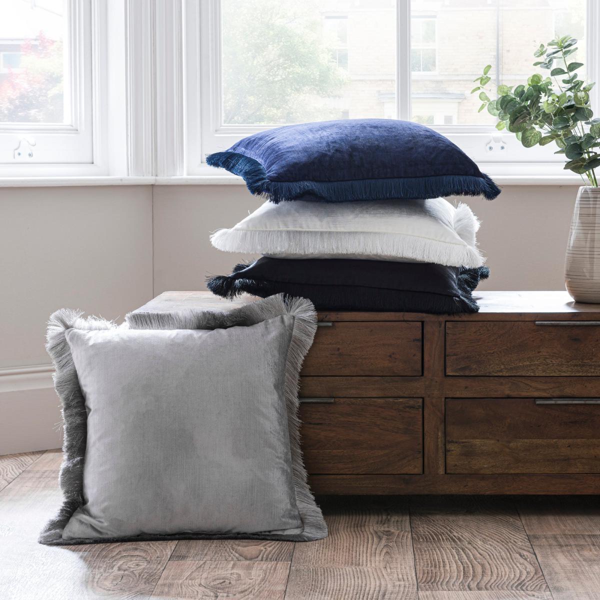 Keston Square Cushion Navy – image 6