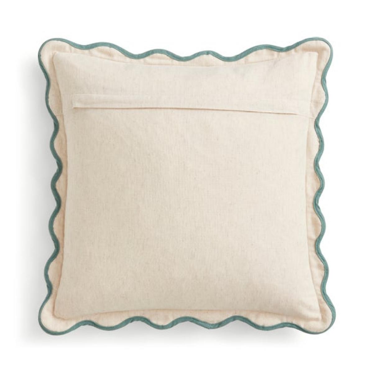 Good Vibes Scallop Square Cushion – image 4