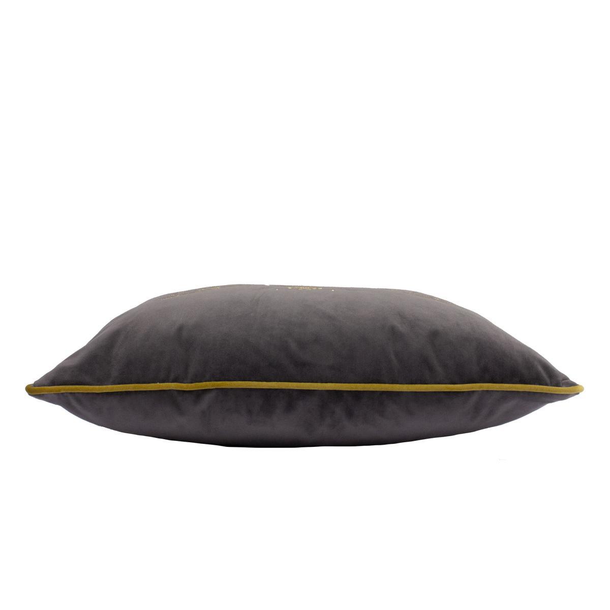 Paoletti Cerana Charcoal Bee Velvet Cushion Charcoal – image 3
