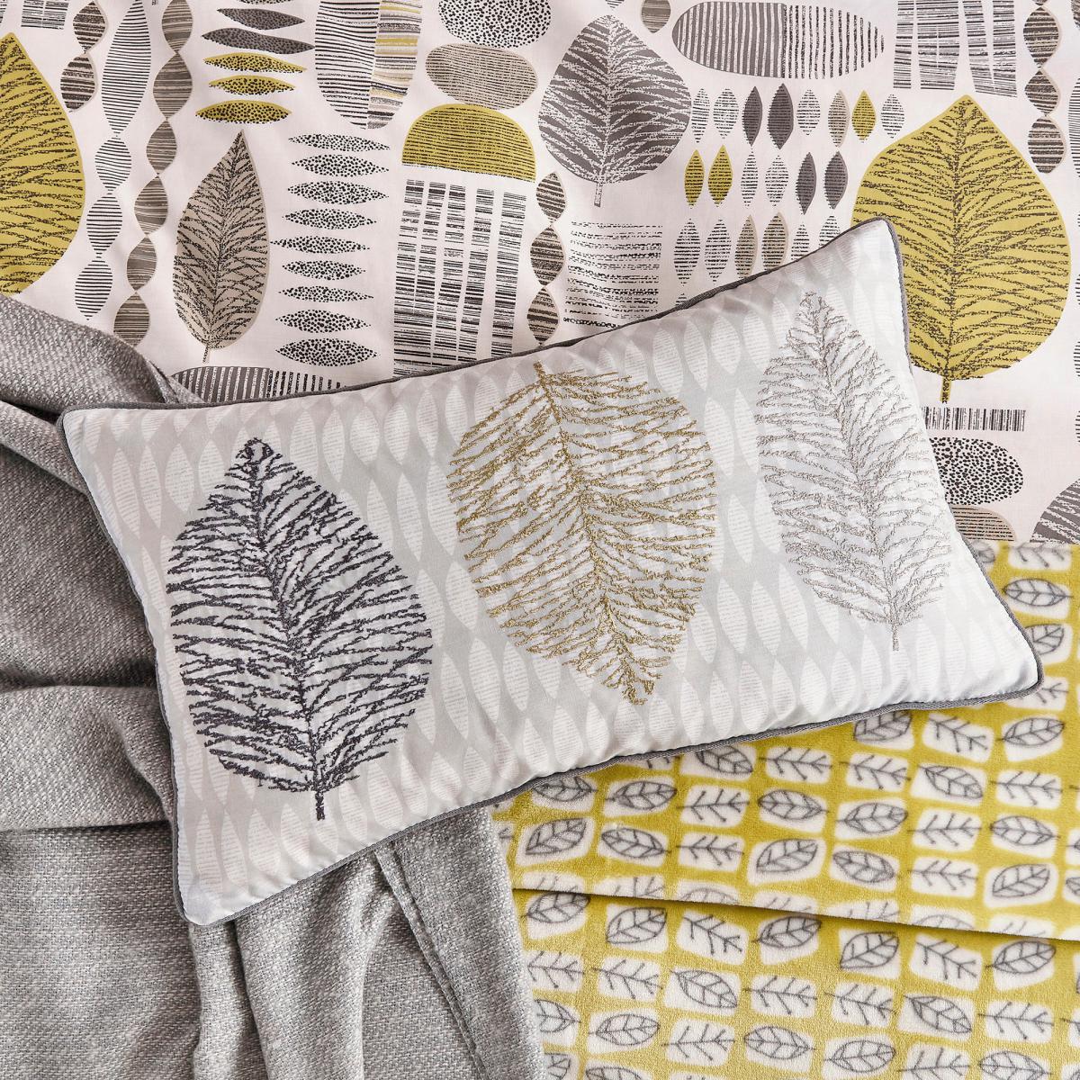 Helena Springfield Unna Chartreuse Cushion Light Grey – image 1