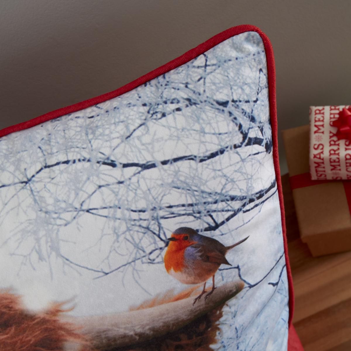 CL Highland Cow Cushion MultiColoured – image 3
