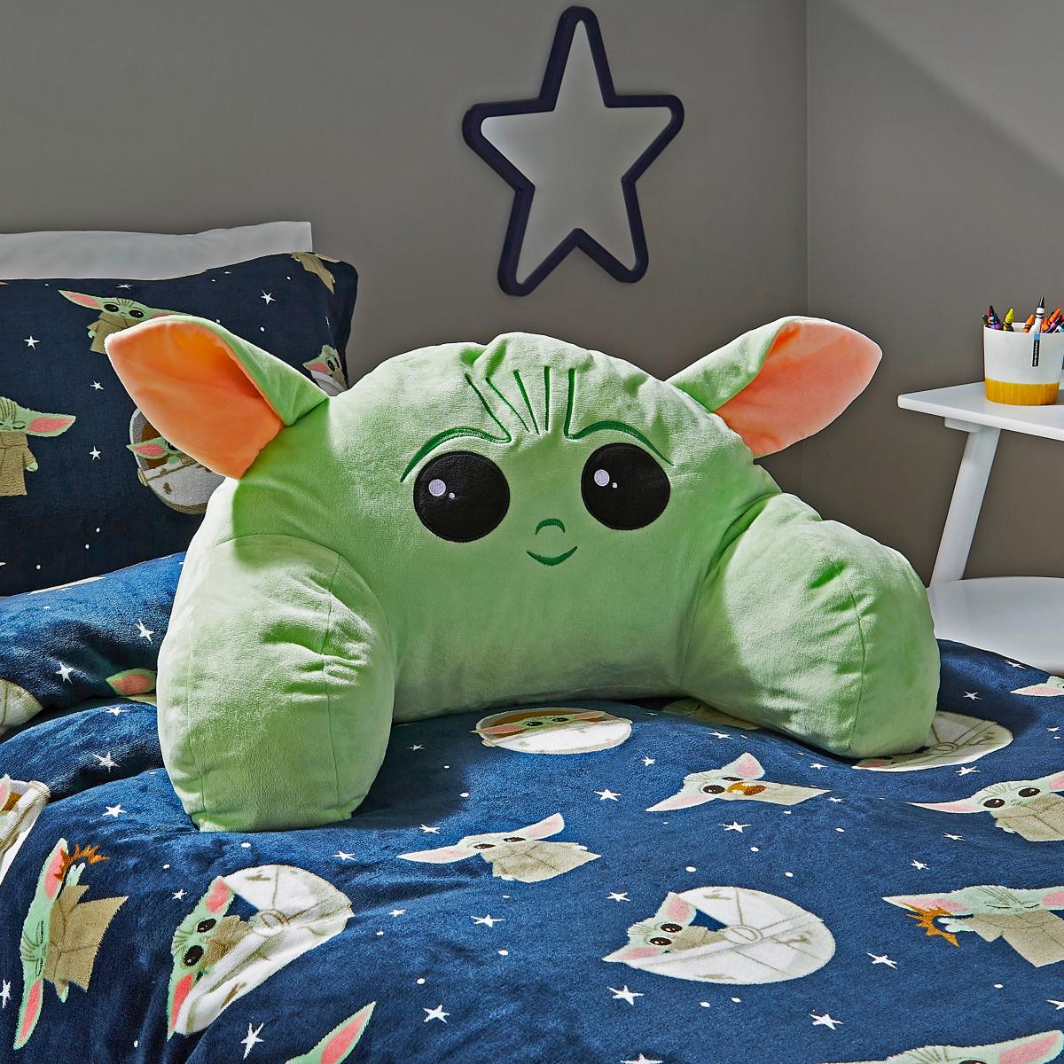 Dunelm Disney Star Wars Green Baby Grogu Cuddle Cushion, 36cm x 50cm x 34cm Green – image 2